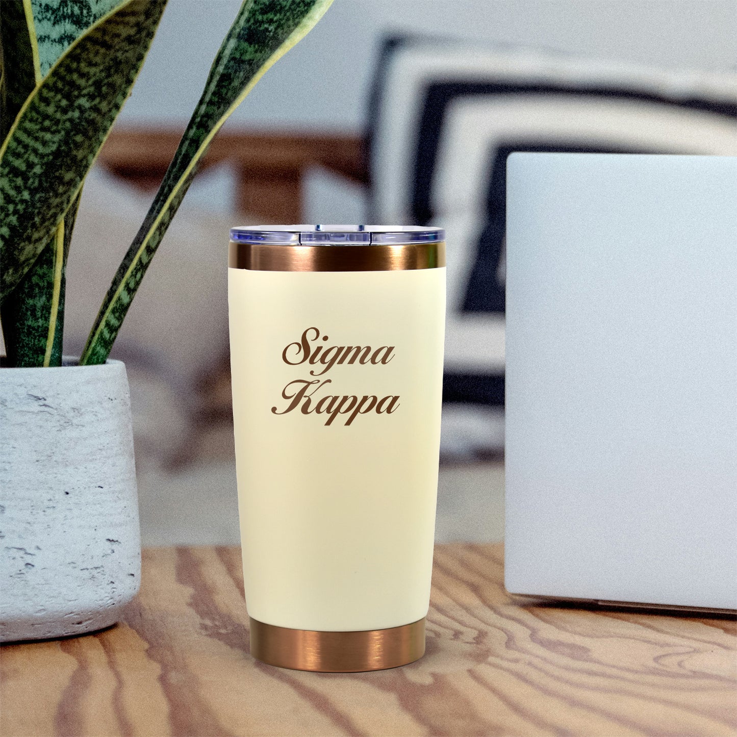 Sigma Kappa 20 oz. Insulated Tumbler with Sorority Name