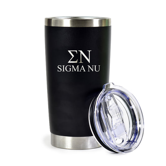 Sigma Nu 20 oz. Insulated Tumbler with Greek Letters