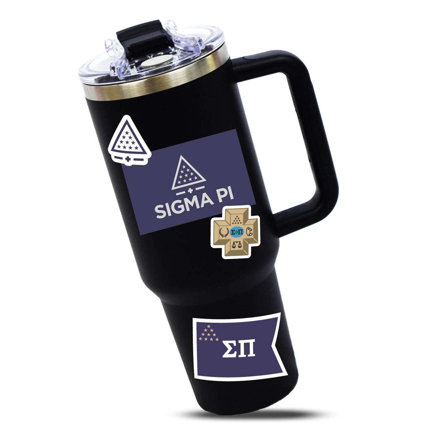 Sigma Pi Fraternity Sticker Sheet- Brand Focus
