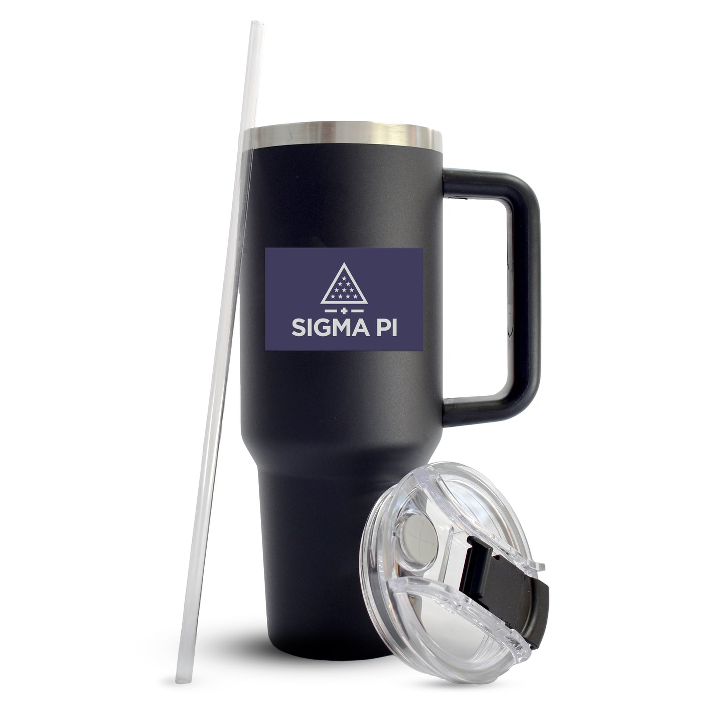 Sigma Pi Fraternity 40oz Stainless Steel Tumbler with Handle