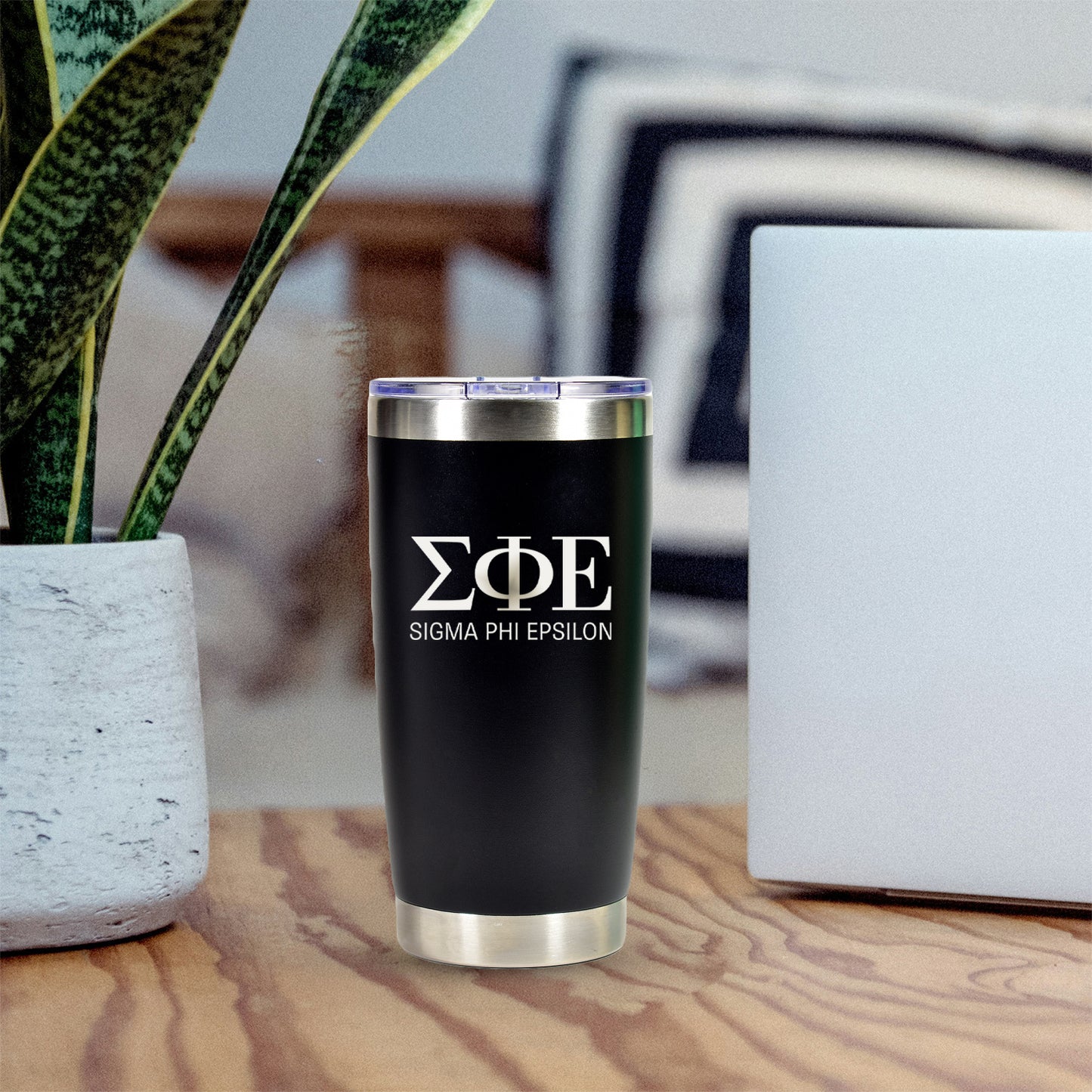 Sigma Phi Epsilon 20 oz. Insulated Tumbler with Greek Letters
