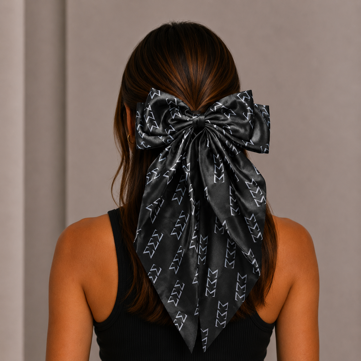 Sigma Sigma Sigma Greek Letters Hair Bow