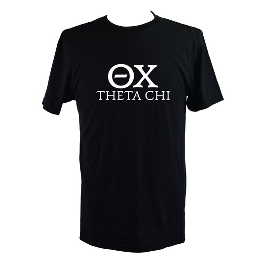 Theta Chi Fraternity T-Shirt- Varsity Greek Letters Design