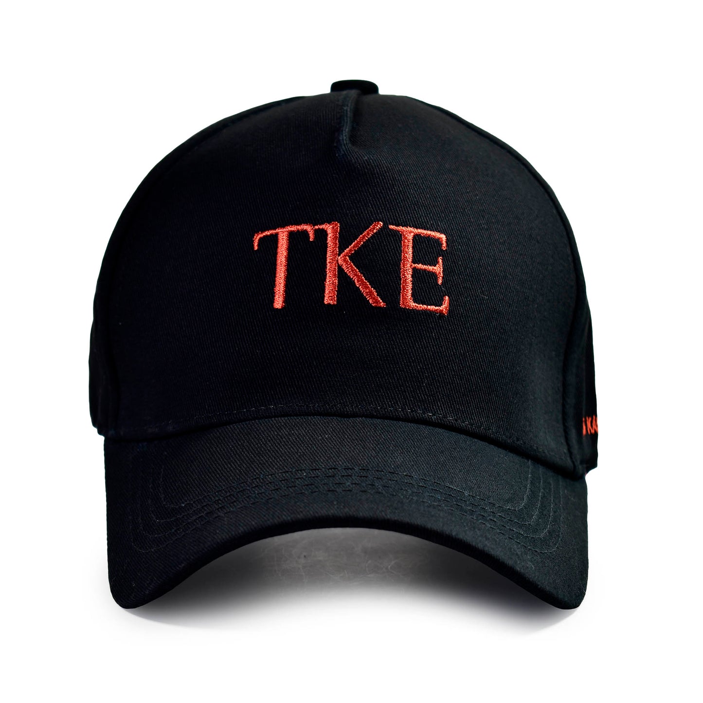 Tau Kappa Epsilon Fraternity Baseball Cap- Brushed Cotton 5-Panel Black Hat