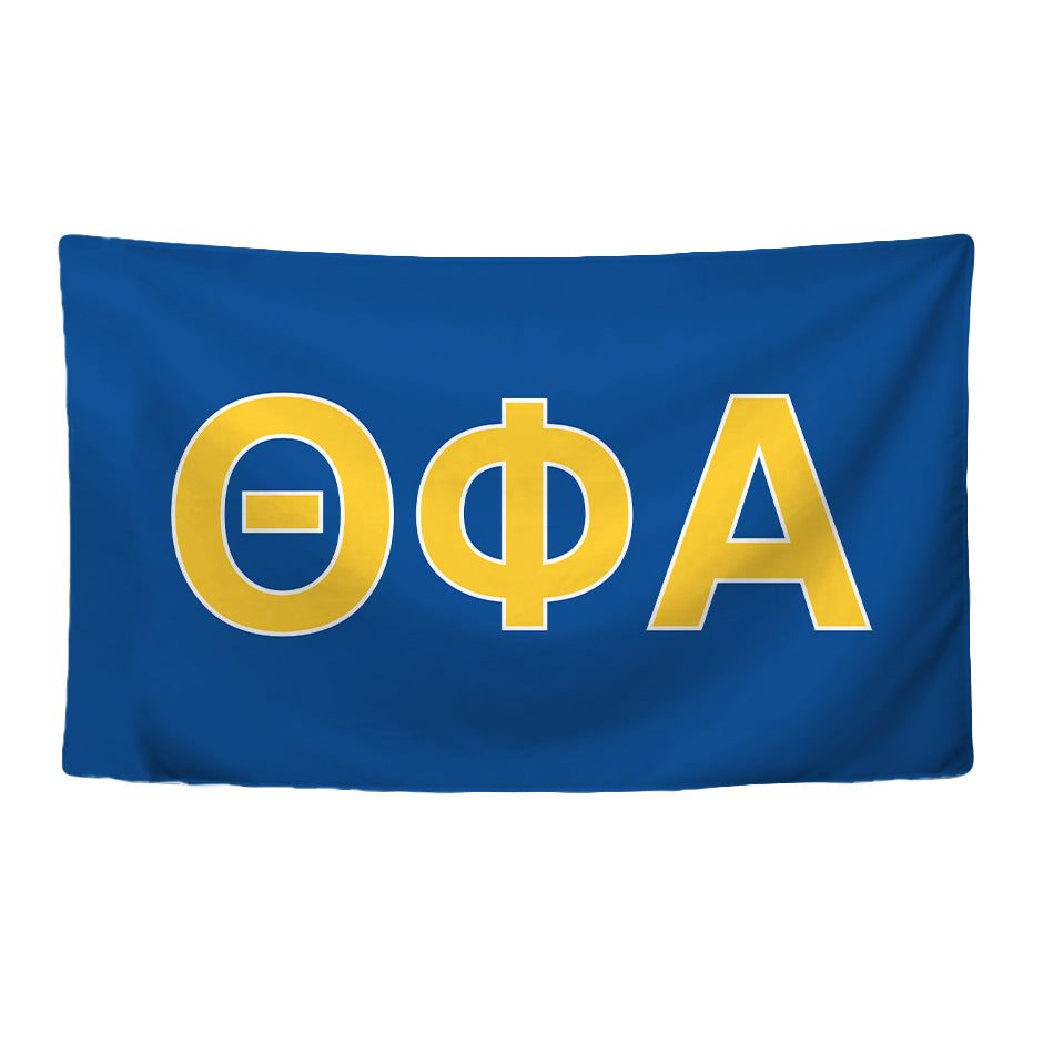 Theta Phi Alpha Sorority Greek Letters Flag, Two-Color Design