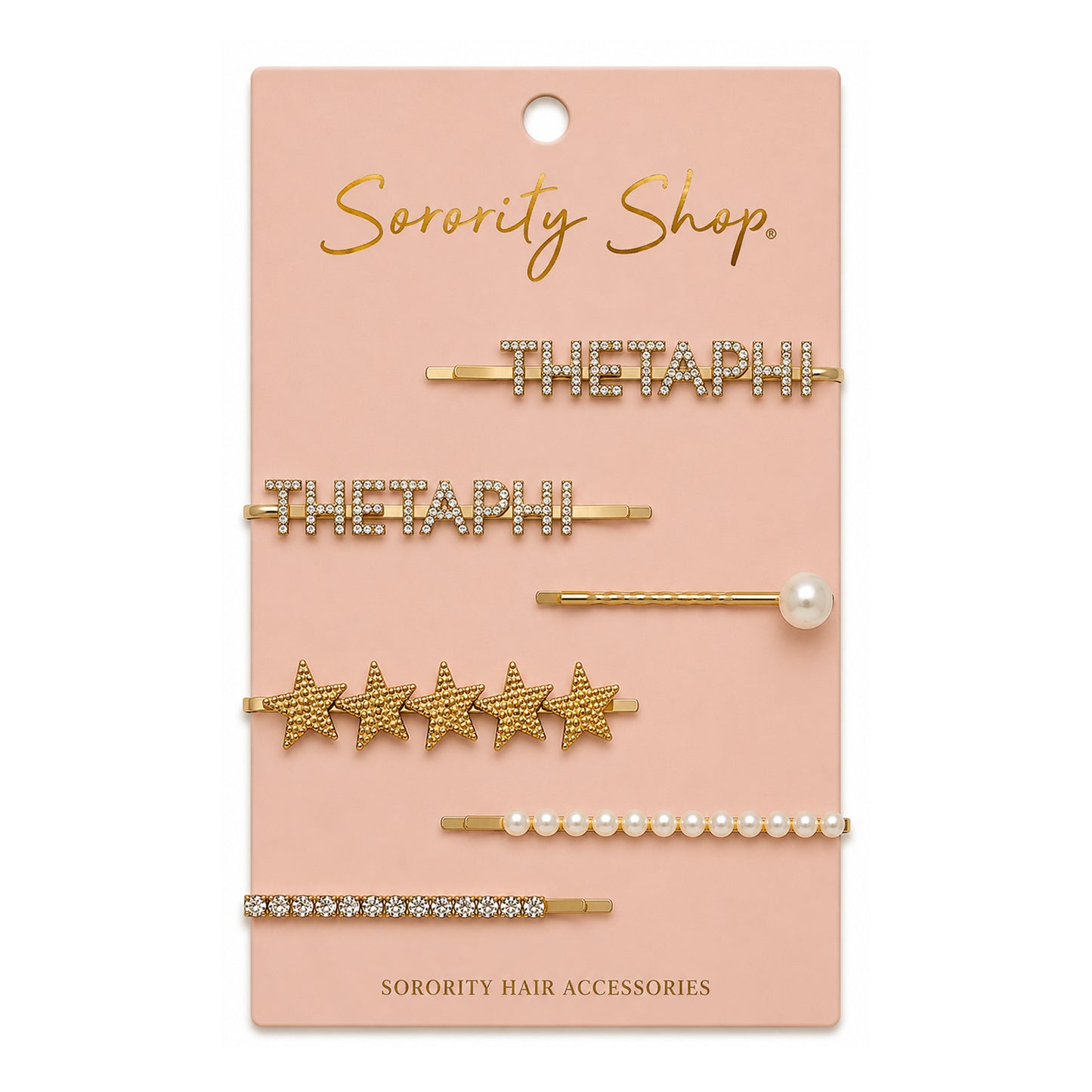 Theta Phi Alpha Sorority Hair Clips