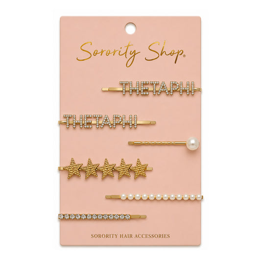 Theta Phi Alpha Sorority Hair Clips