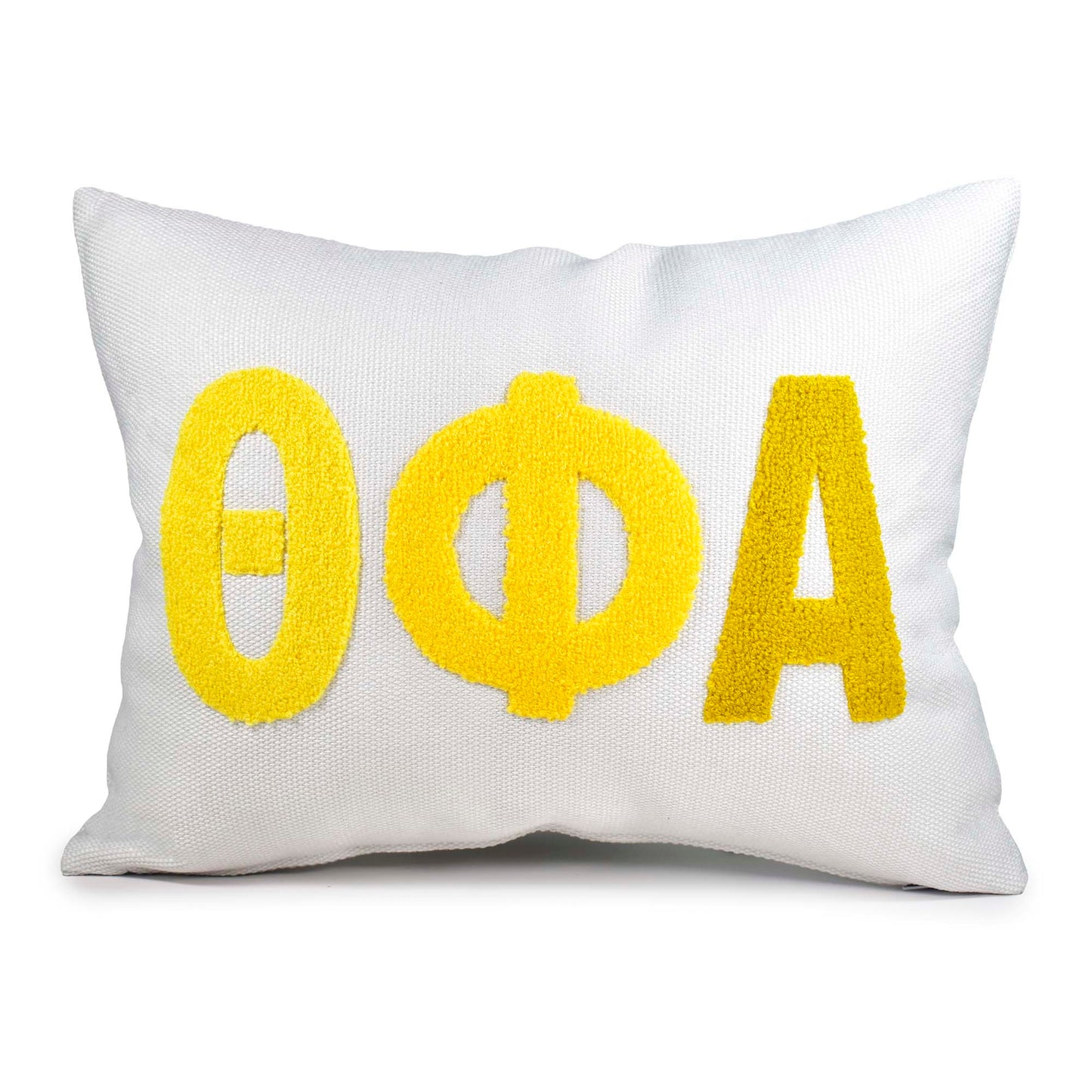 Theta Phi Alpha Pillow – Embroidered Plush Greek Letters Design