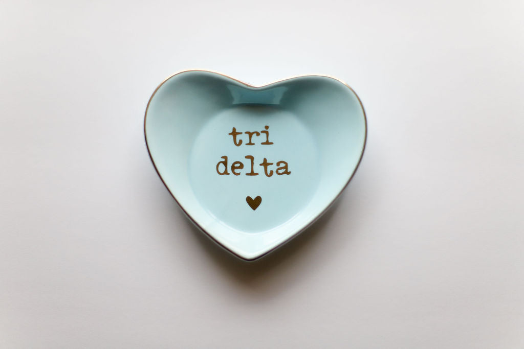 Sorority Shop Ceramic Ring Dish - Heart Shaped