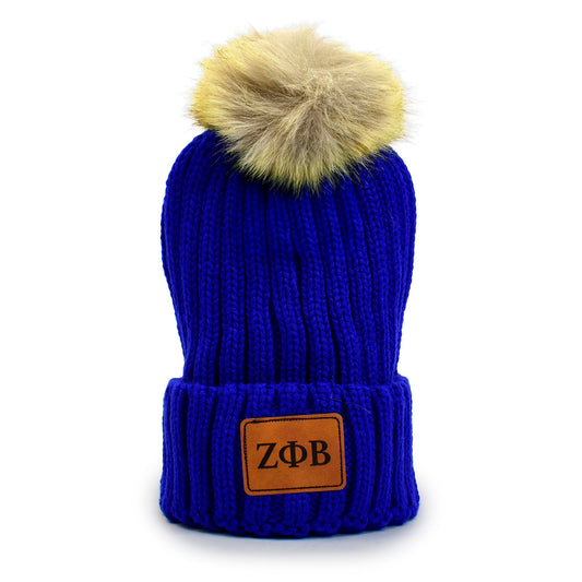Zeta Phi Beta Pom Pom Beanie Hat