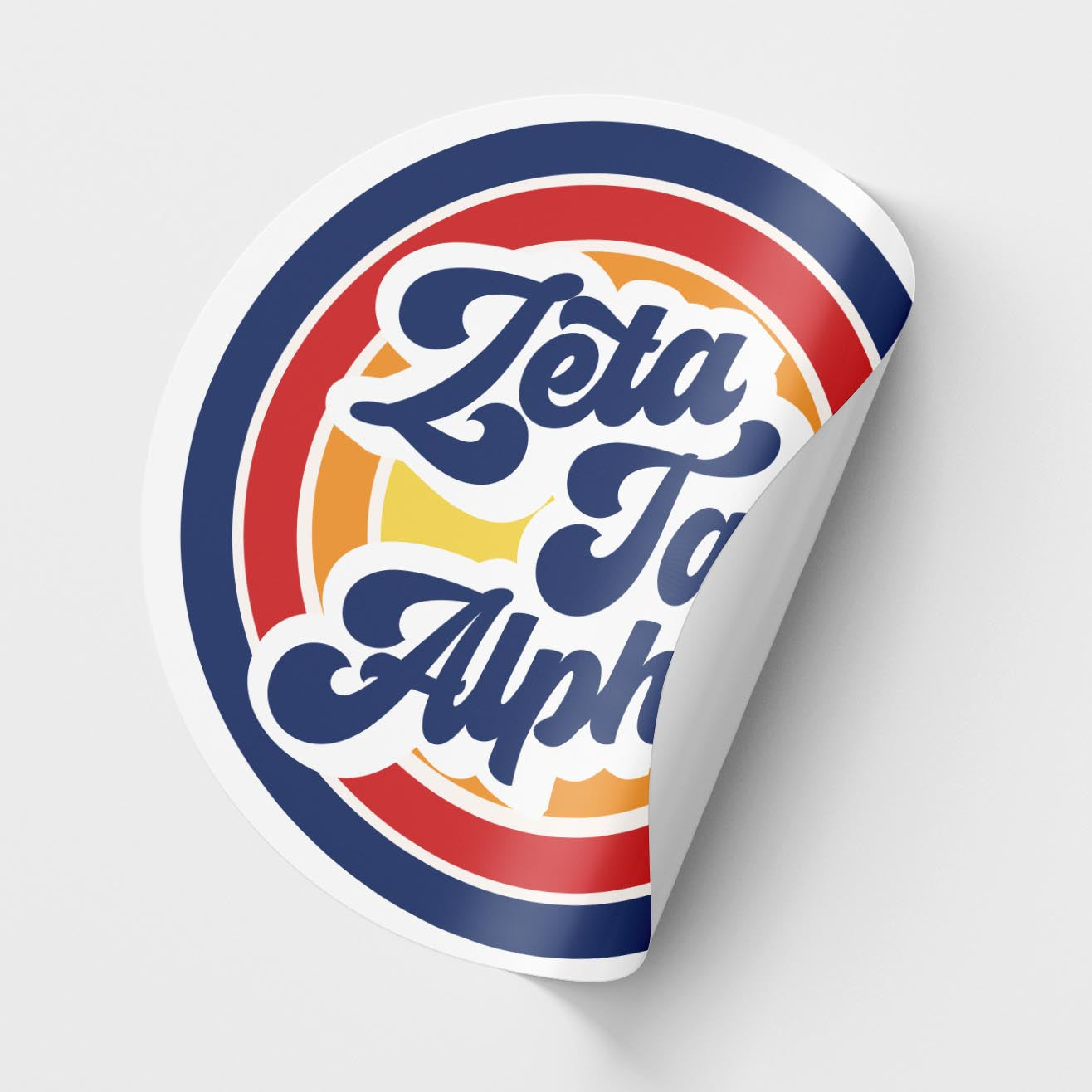 Zeta Tau Alpha <br> Retro Sticker Sheet