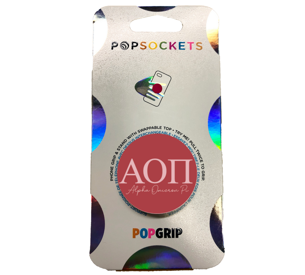 Alpha Omicron Pi 2-Color Popsocket