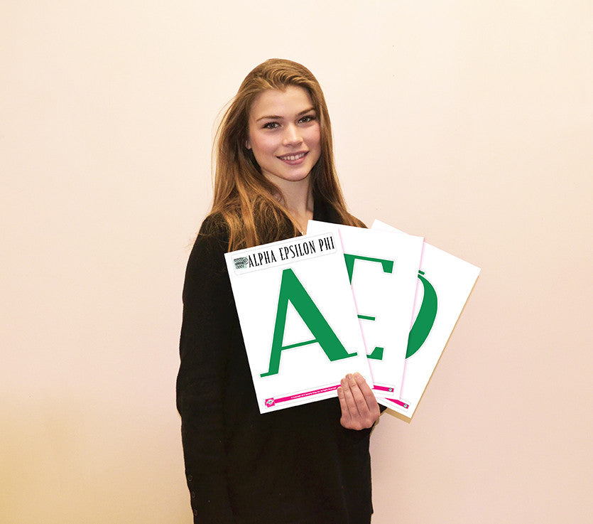 Alpha Epsilon Phi Jumbo Letter Decals