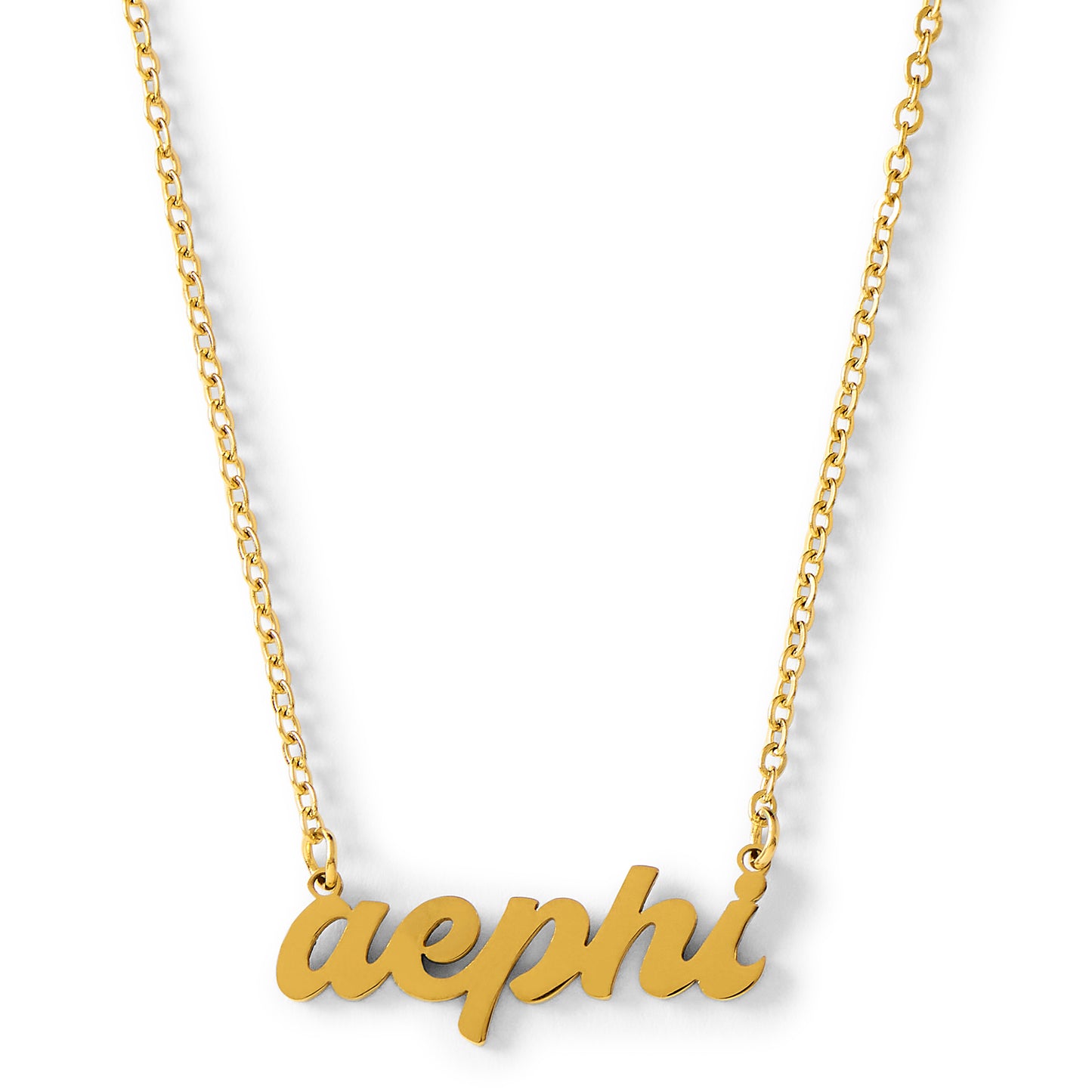 Alpha Epsilon Phi Retro Design Necklace