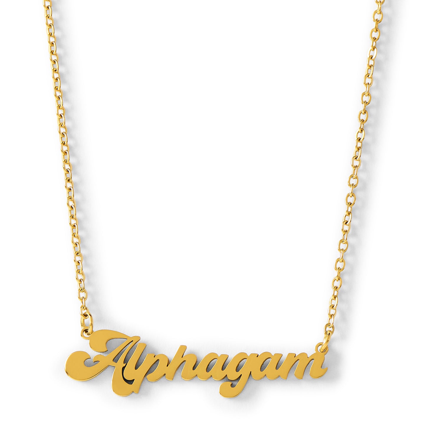 Alpha Gamma Delta Retro Design Necklace