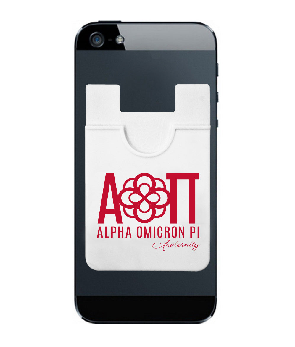 Alpha Omicron Pi Adhesive Wallet - Koala Pouch