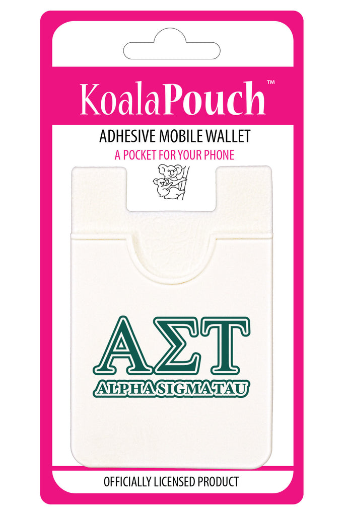 Alpha Sigma Tau Koala Pouch - Greek Letters Design - Phone Wallet