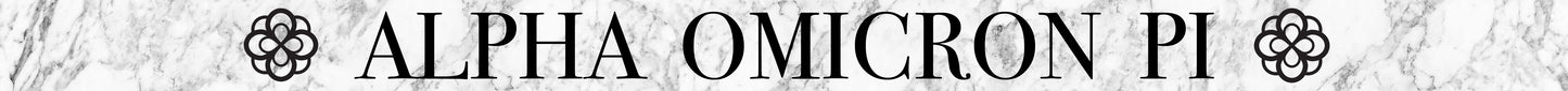 Alpha Omicron Pi <br> Sunglass Strap <br> Marble Theme