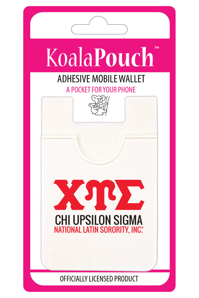Chi Upsilon Sigma Koala Pouch - Greek Letters Design - Phone Wallet