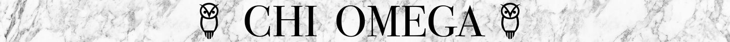 Chi Omega Sunglass Strap Design- Croakie
