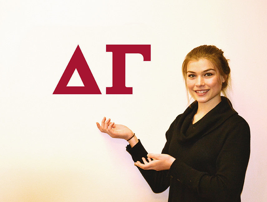 Delta Gamma <br> Jumbo Letter Decals