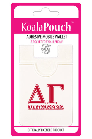 Delta Gamma Koala Pouch - Greek Letters Design - Phone Wallet