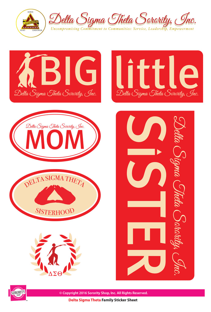 Delta Sigma Theta Family Stickers