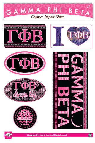 Gamma Phi Beta <br> Bohemian Stickers
