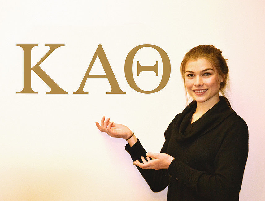 Kappa Alpha Theta <br> Jumbo Letter Decals