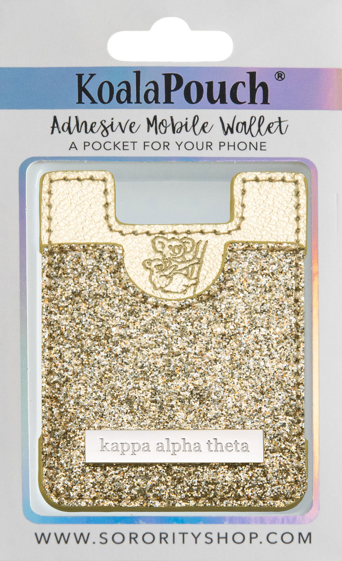 Kappa Alpha Theta Glitter Koala Pouch