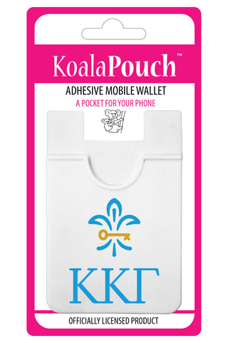 Kappa Kappa Gamma Logo Koala Pouch - Adhesive Phone Wallet