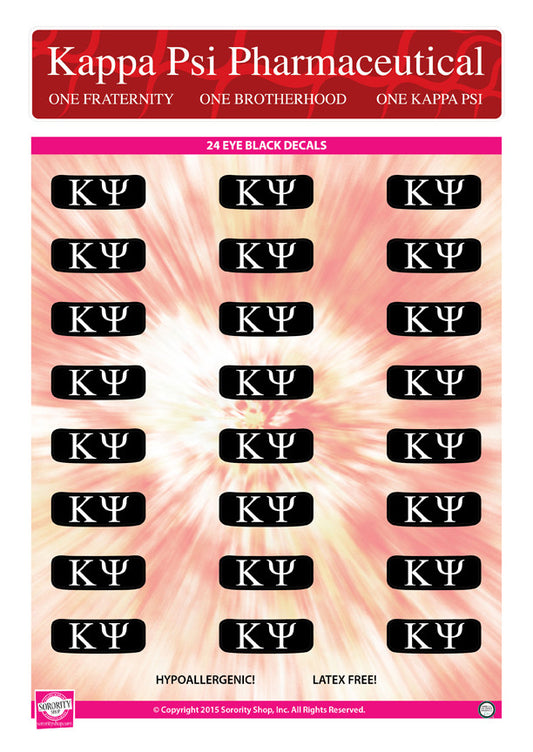 Kappa Psi Eye Black Decals