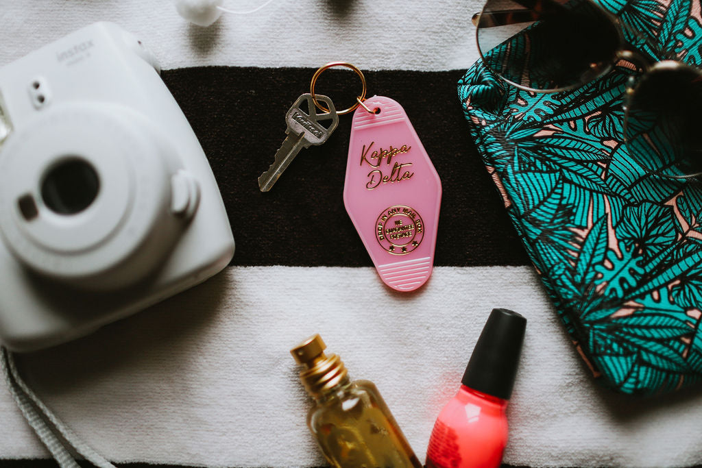 Kappa Delta Vintage Motel Keychain