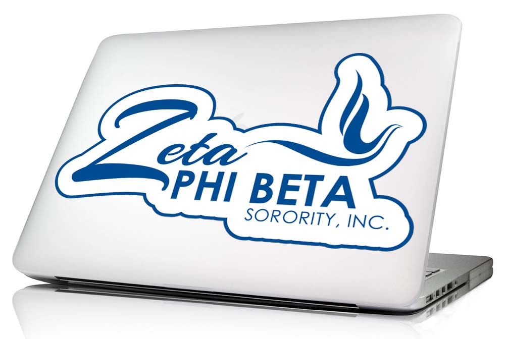 Zeta Phi Beta 11.75 x 4.5 Laptop Skin/Wall Decal