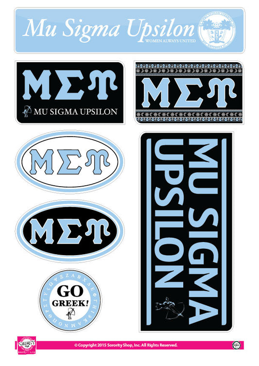 Mu Sigma Upsilon <br> Lifestyle Stickers