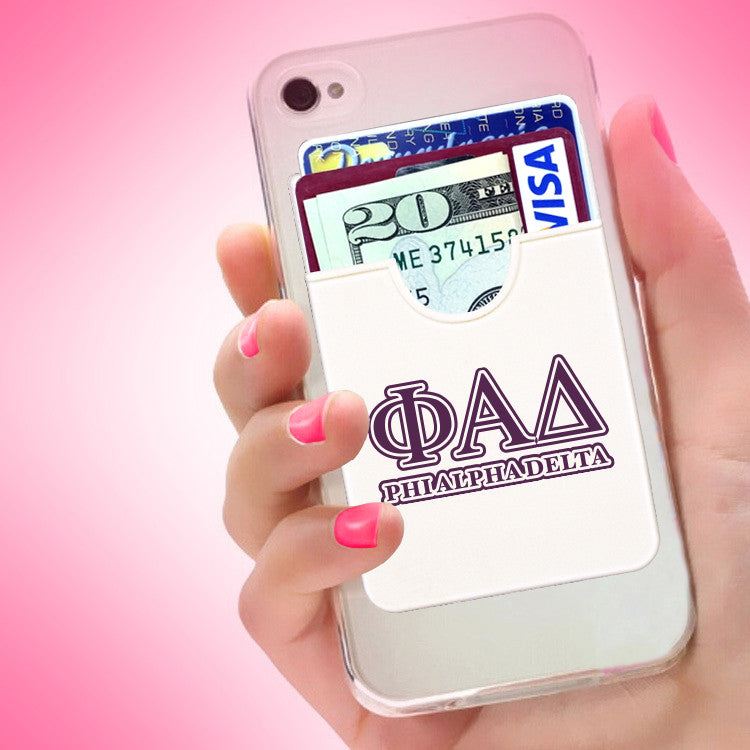 Phi Alpha Delta Koala Pouch - Greek Letters Design - Phone Wallet