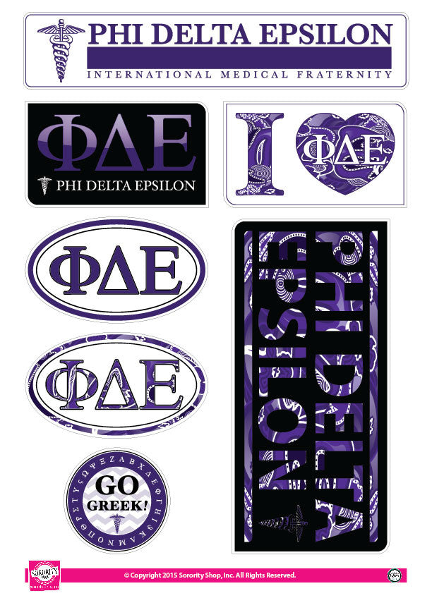 Phi Delta Epsilon <br> Lifestyle Stickers
