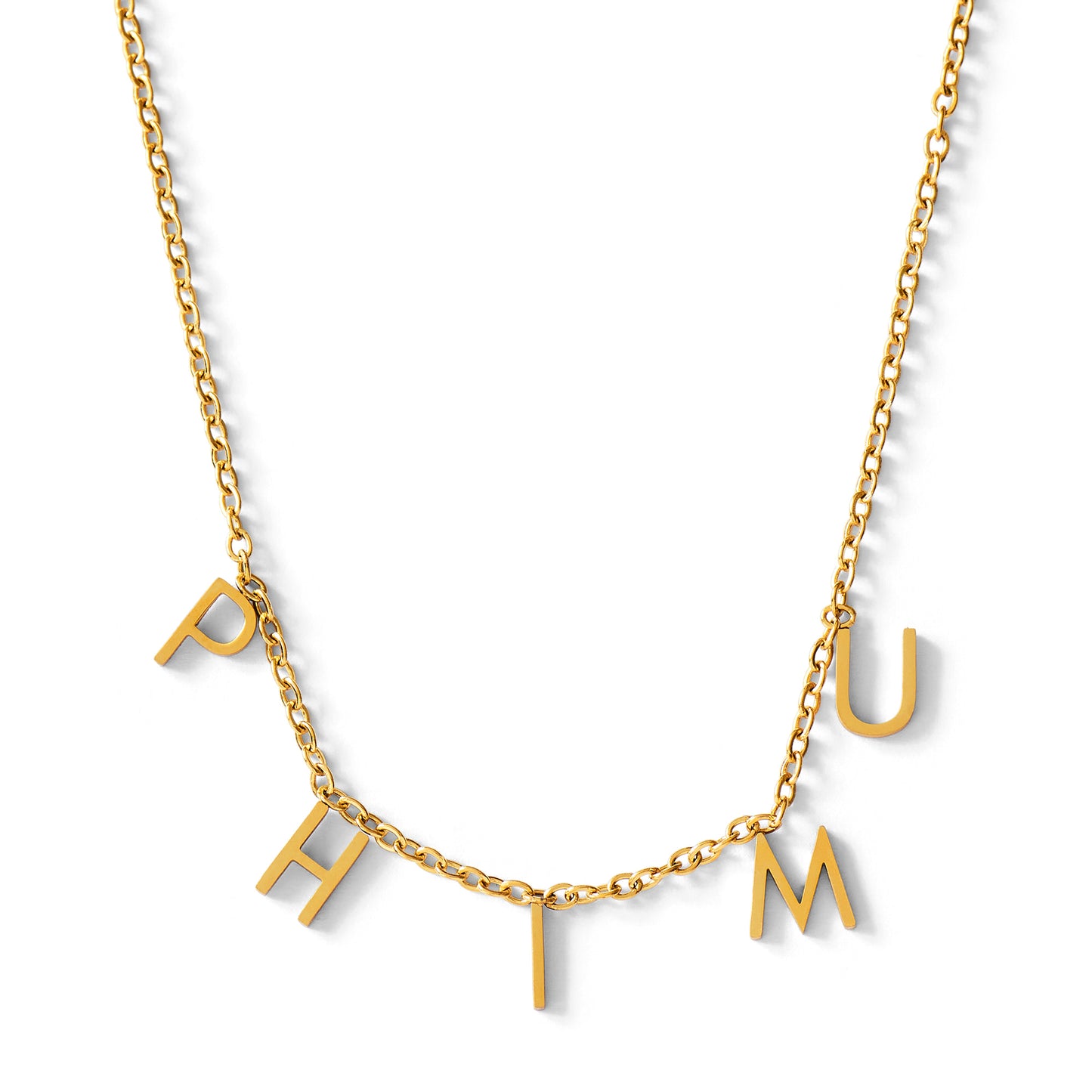 Phi Mu Name Necklace