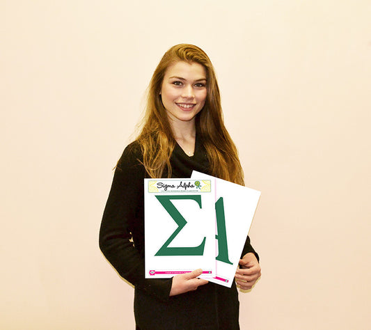 Sigma Alpha <br> Jumbo Letter Decals
