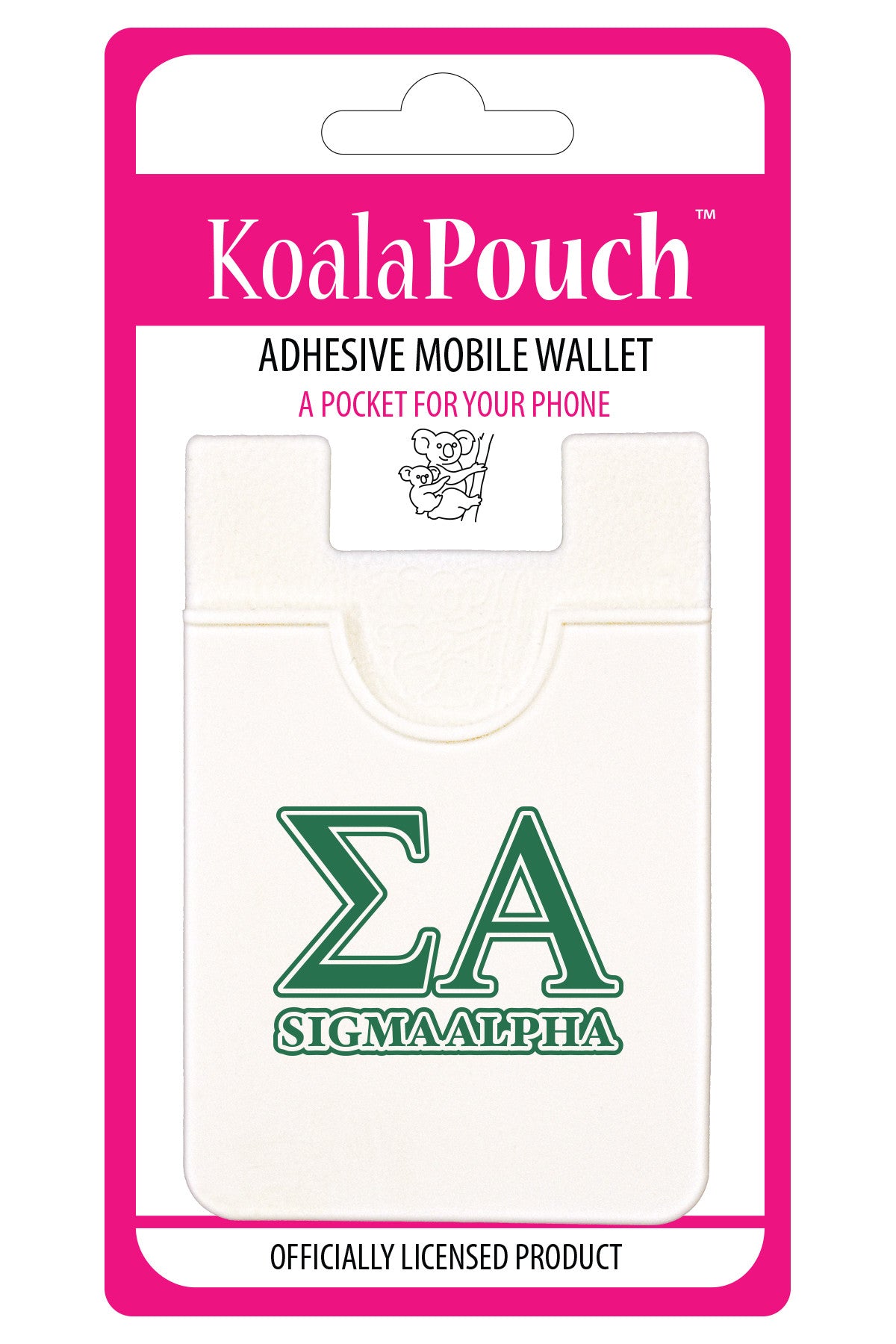 Sigma Alpha Koala Pouch - Greek Letters Design - Phone Wallet