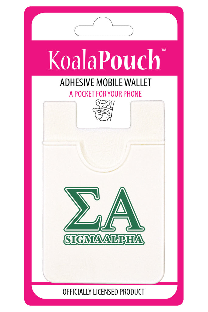 Sigma Alpha Koala Pouch - Greek Letters Design - Phone Wallet