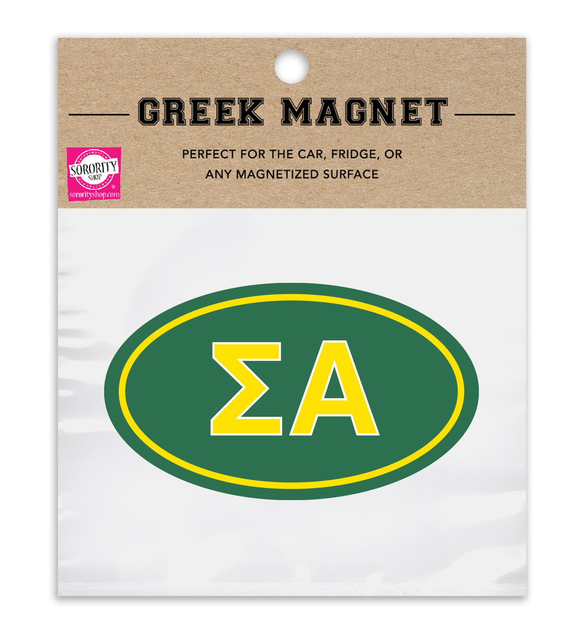 Sigma Alpha Sorority Car Magnet Set of 2
