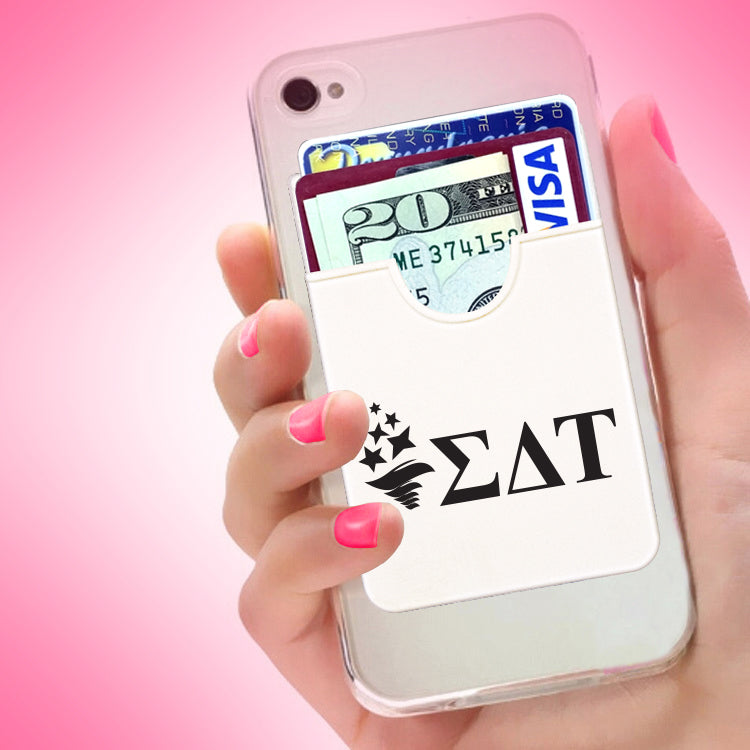 Sigma Delta Tau Logo Koala Pouch - Adhesive Phone Wallet