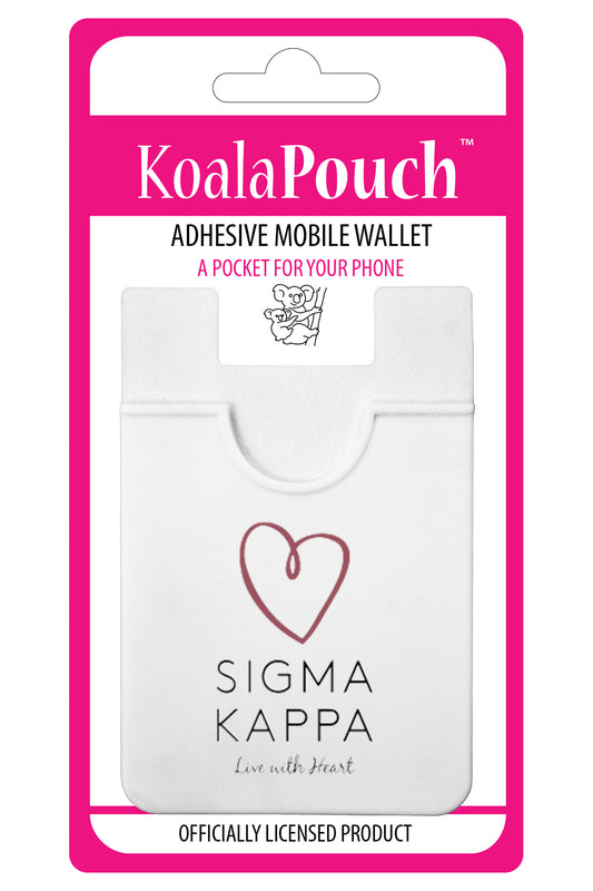 Sigma Kappa Adhesive Wallet - Koala Pouch
