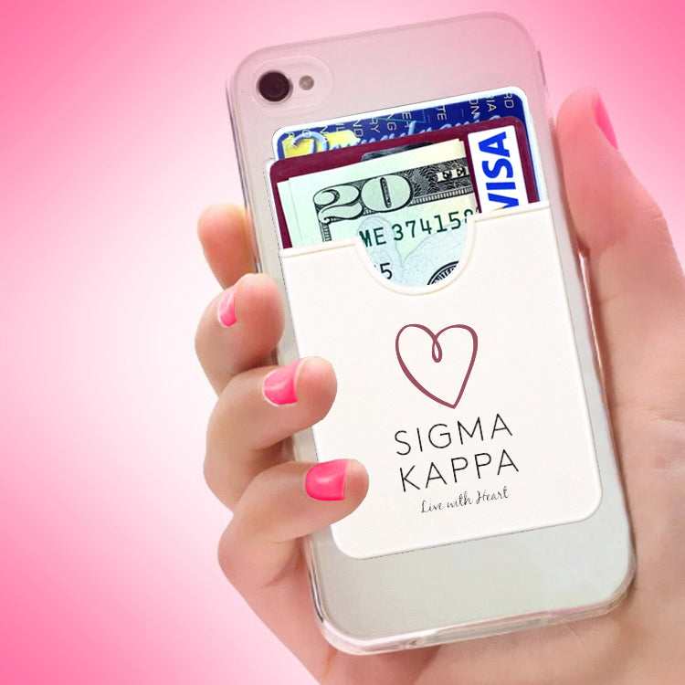 Sigma Kappa Adhesive Wallet - Koala Pouch