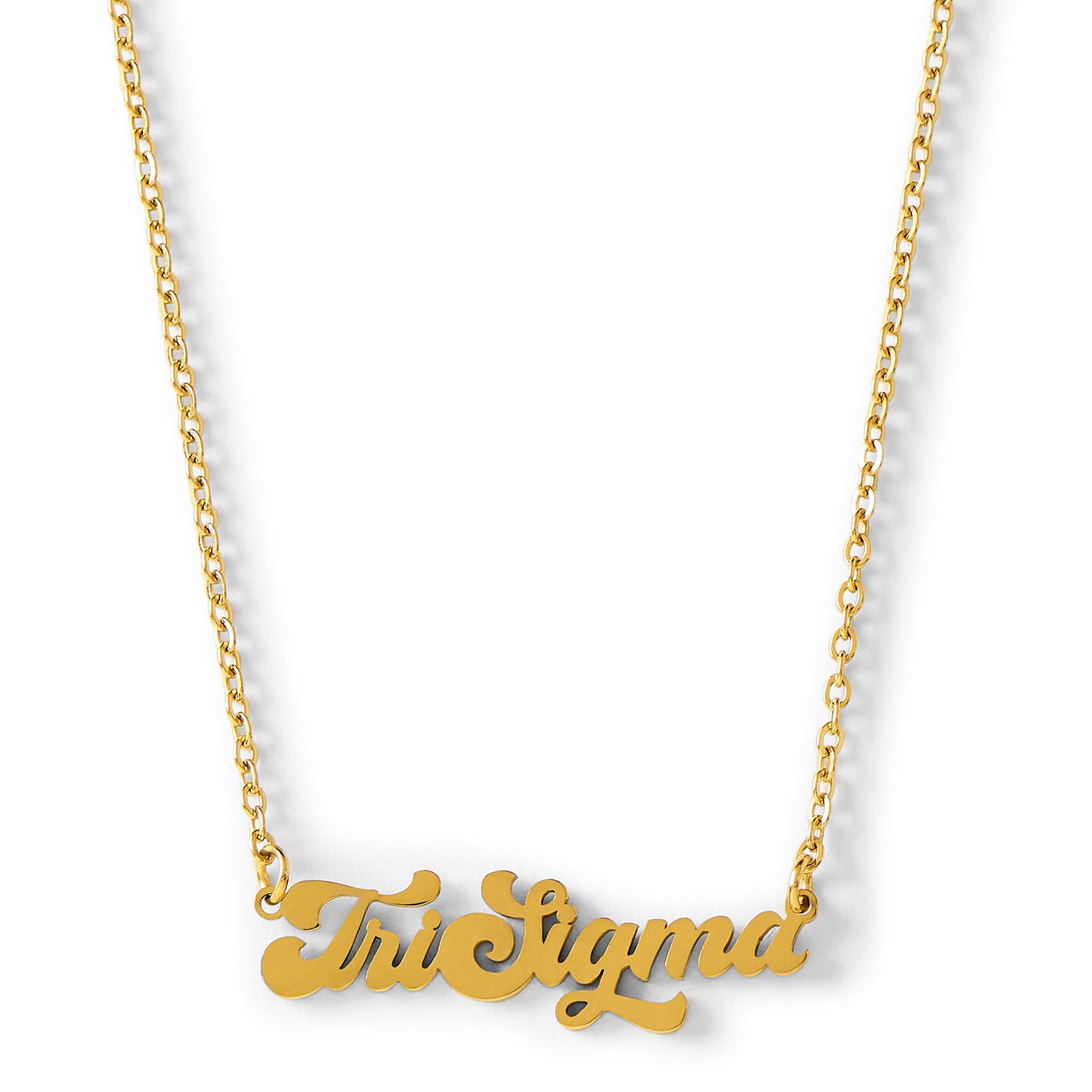 Sigma Sigma Sigma Retro Design Necklace