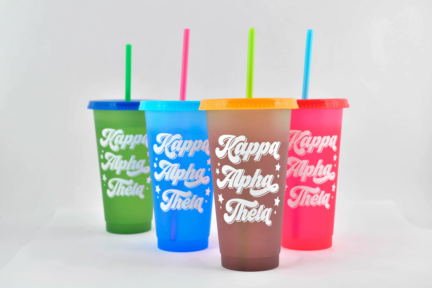 Kappa Alpha Theta Color Changing Cups (Set of 4)