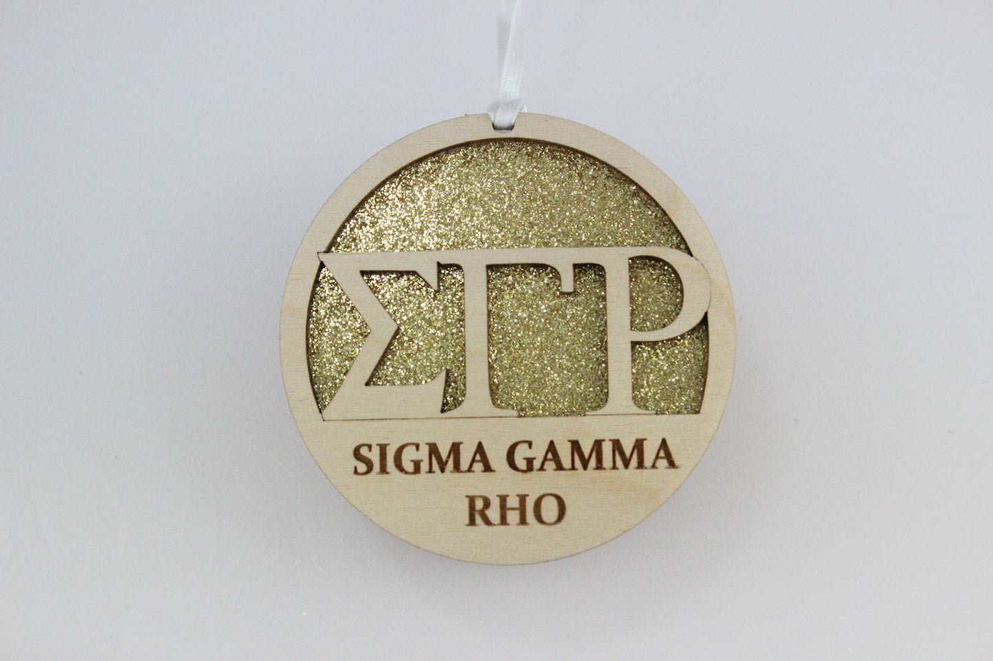 Sigma Gamma Rho - Laser Carved Ornament - 3" Round