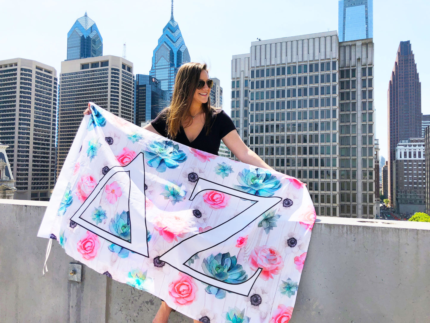 Gamma Phi Beta Succulent Flag