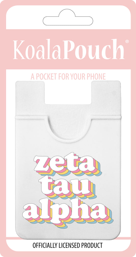 Zeta Tau Alpha  Retro Koala Pouch 